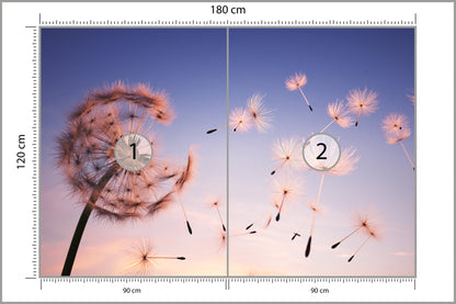 Fototapeta Nasiona Dmuchawca Na Wietrze 180 × 120 cm – podgląd kadru