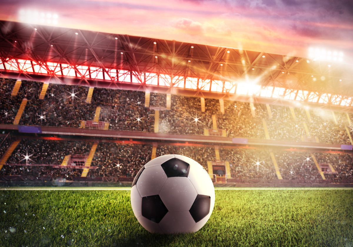 Fototapeta Piłka Nożna Na Stadionie – wzór