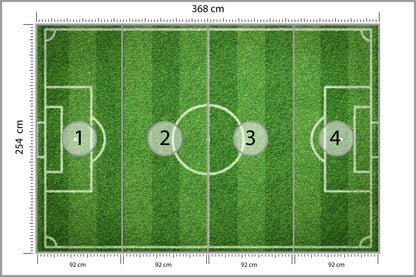 Fototapeta Stadion Z Lotu Ptaka 368 × 254 cm – podgląd kadru