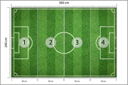 Fototapeta Stadion Z Lotu Ptaka 360 × 240 cm – podgląd kadru