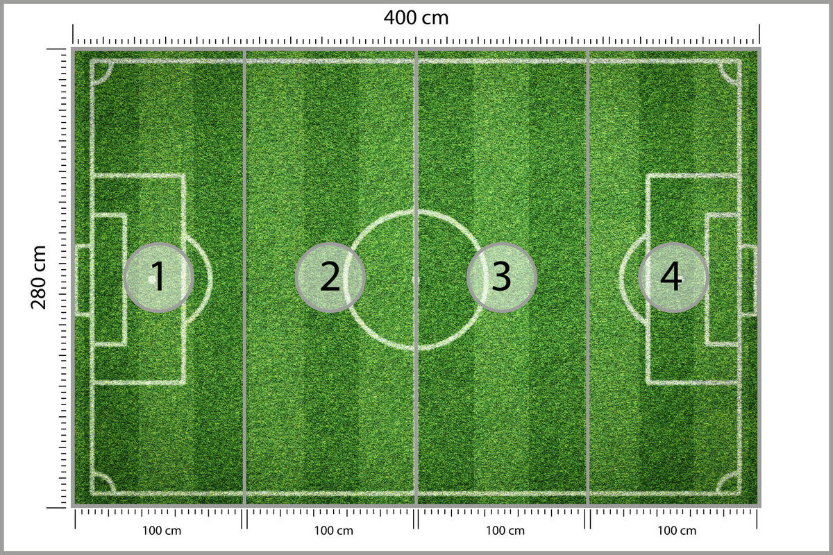 Fototapeta Stadion Z Lotu Ptaka 400 × 280 cm – podgląd kadru