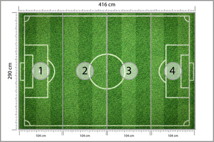 Fototapeta Stadion Z Lotu Ptaka 416 × 290 cm – podgląd kadru