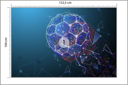Fototapeta Nowoczesna Abstrakcyjna Piłka 152,5 × 104 cm – podgląd kadru