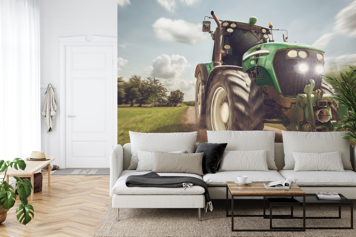 Fototapeta Pędzący Traktor – aranżacja wnętrza