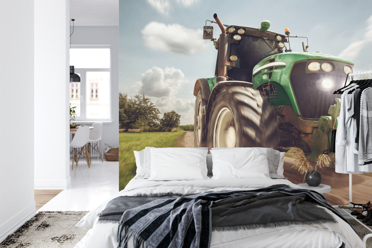 Fototapeta Pędzący Traktor – aranżacja wnętrza