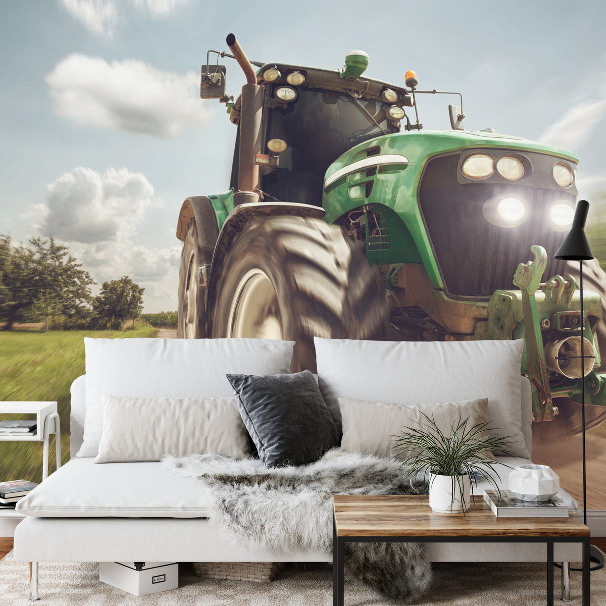 Fototapeta Pędzący Traktor – aranżacja wnętrza
