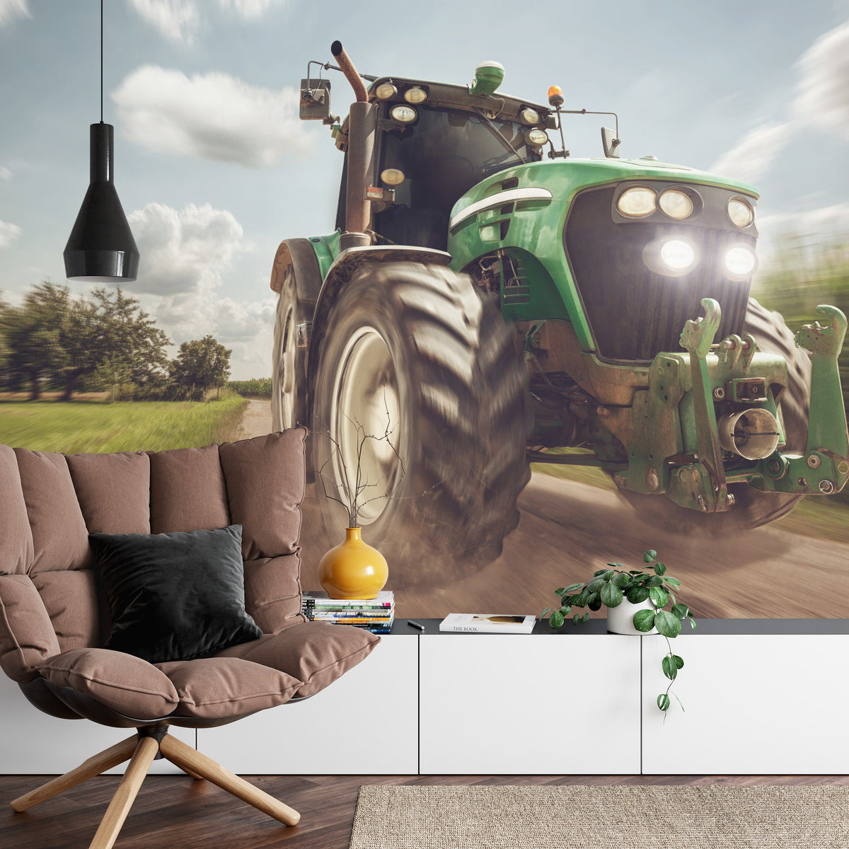 Fototapeta Pędzący Traktor – aranżacja wnętrza