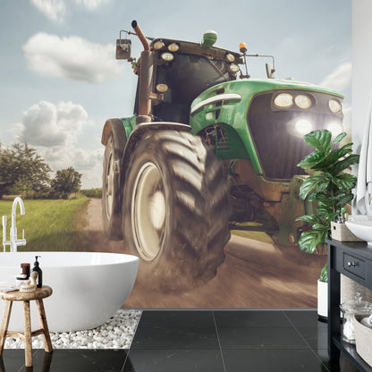 Fototapeta Pędzący Traktor – aranżacja wnętrza