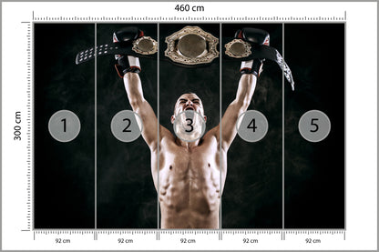 Fototapeta Zwycięski Bokser 460 × 300 cm – podgląd kadru