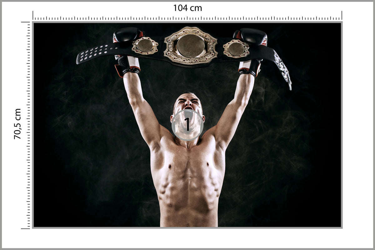 Fototapeta Zwycięski Bokser 104 × 70,5 cm – podgląd kadru