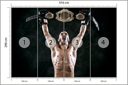 Fototapeta Zwycięski Bokser 416 × 290 cm – podgląd kadru