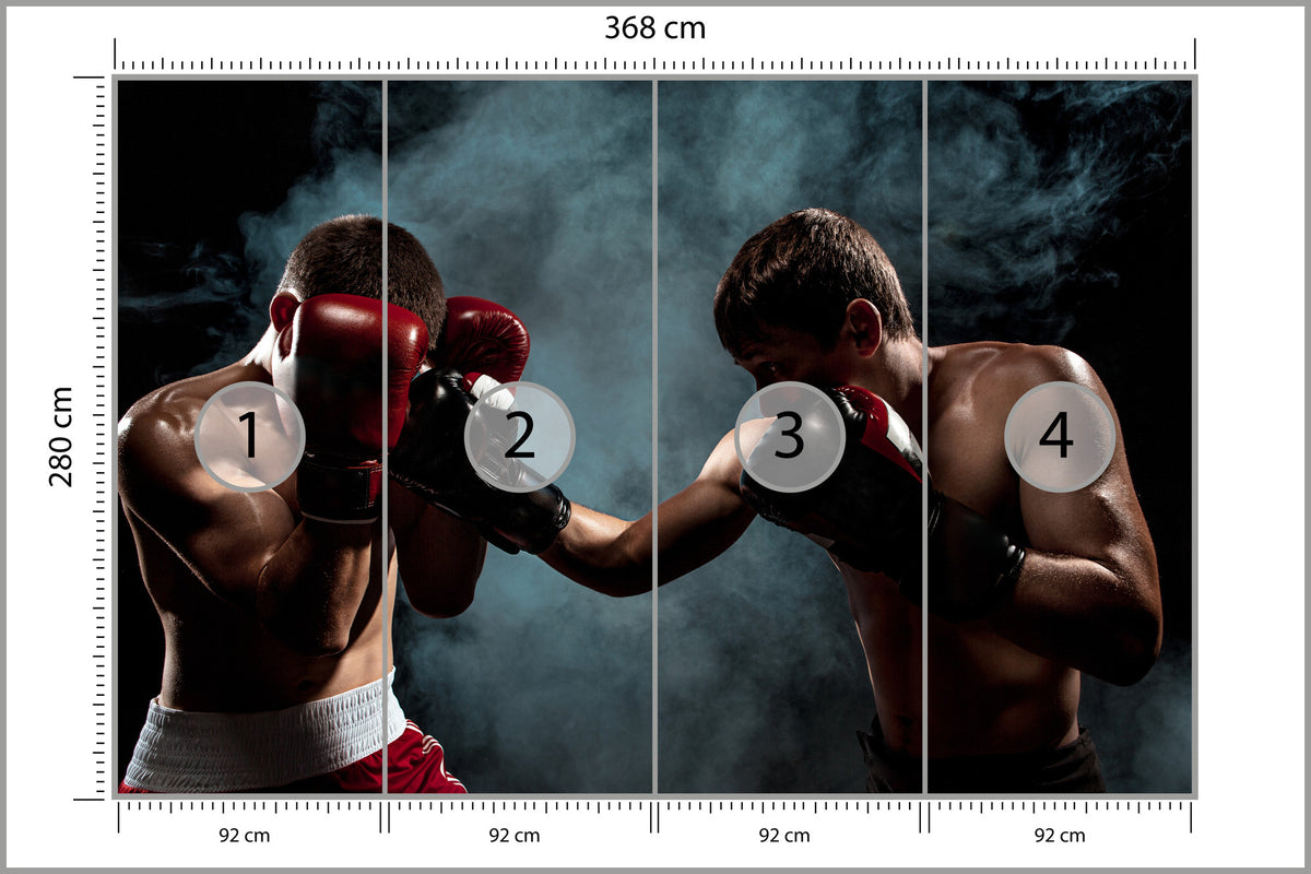 Fototapeta Mecz Bokserski 368 × 280 cm – podgląd kadru