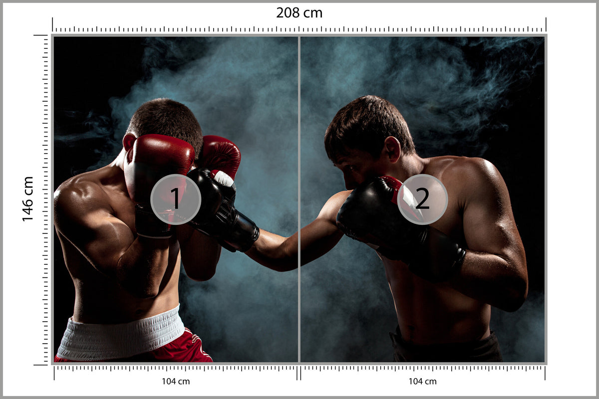 Fototapeta Mecz Bokserski 208 × 146 cm – podgląd kadru
