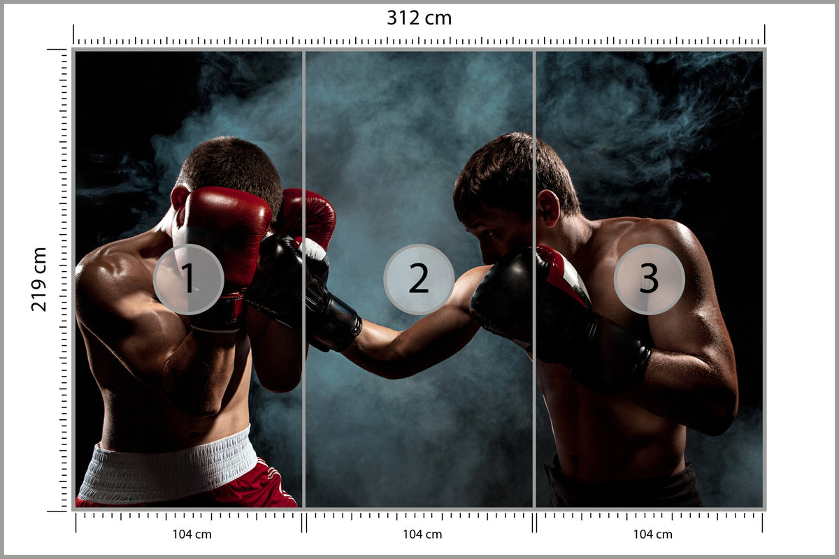 Fototapeta Mecz Bokserski 312 × 219 cm – podgląd kadru