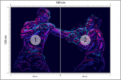 Fototapeta Abstrakcyjny Bokser 180 × 120 cm – podgląd kadru