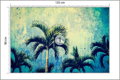 Fototapeta Palmy W Stylu Grunge 135 × 90 cm – podgląd kadru