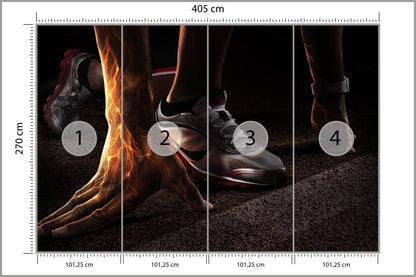 Fototapeta Początek Biegu Abstrakcja 3D 405 × 270 cm – podgląd kadru