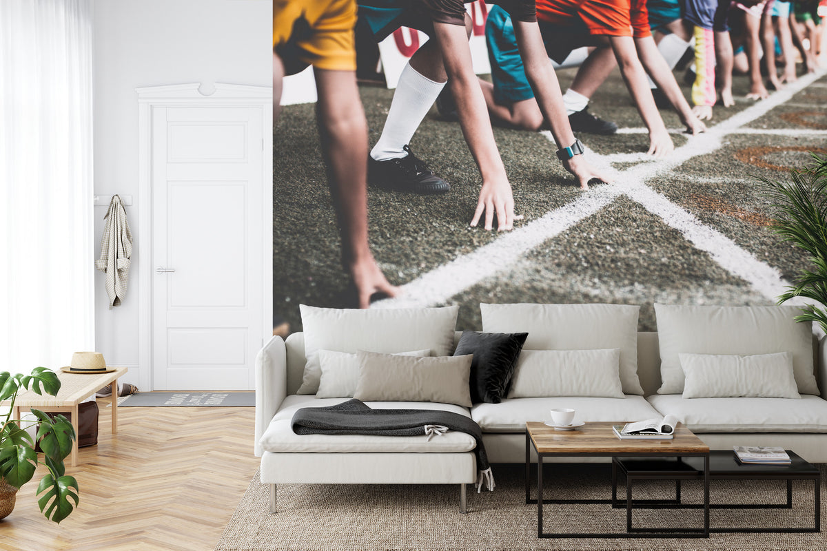 Fototapeta Zawody Sportowe W Bieganiu 3D – aranżacja wnętrza