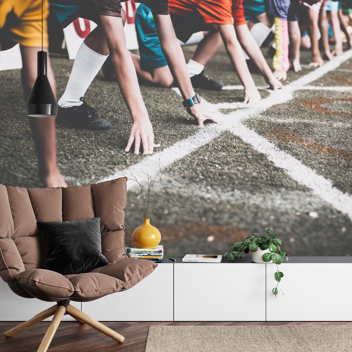 Fototapeta Zawody Sportowe W Bieganiu 3D – aranżacja wnętrza
