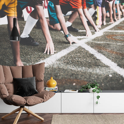 Fototapeta Zawody Sportowe W Bieganiu 3D – aranżacja wnętrza