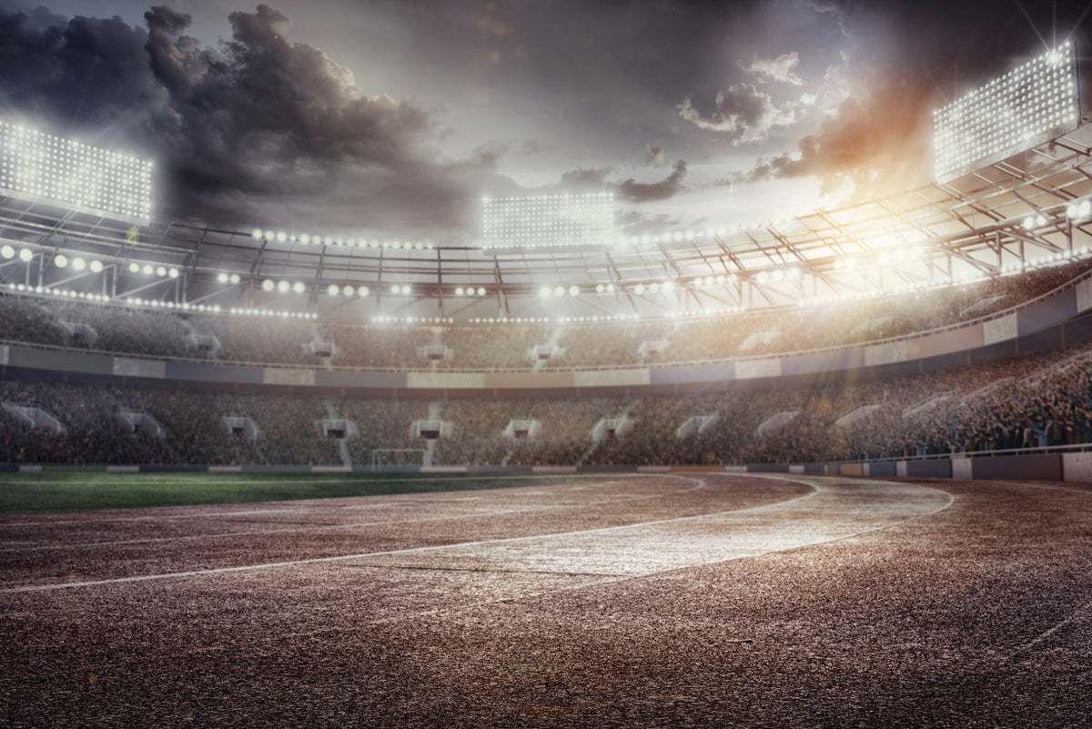 Fototapeta Stadion Piłkarski Przepełniony Kibicami – wzór