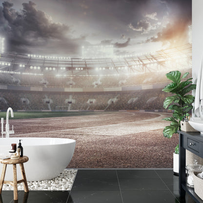 Fototapeta Stadion Piłkarski Przepełniony Kibicami – aranżacja wnętrza