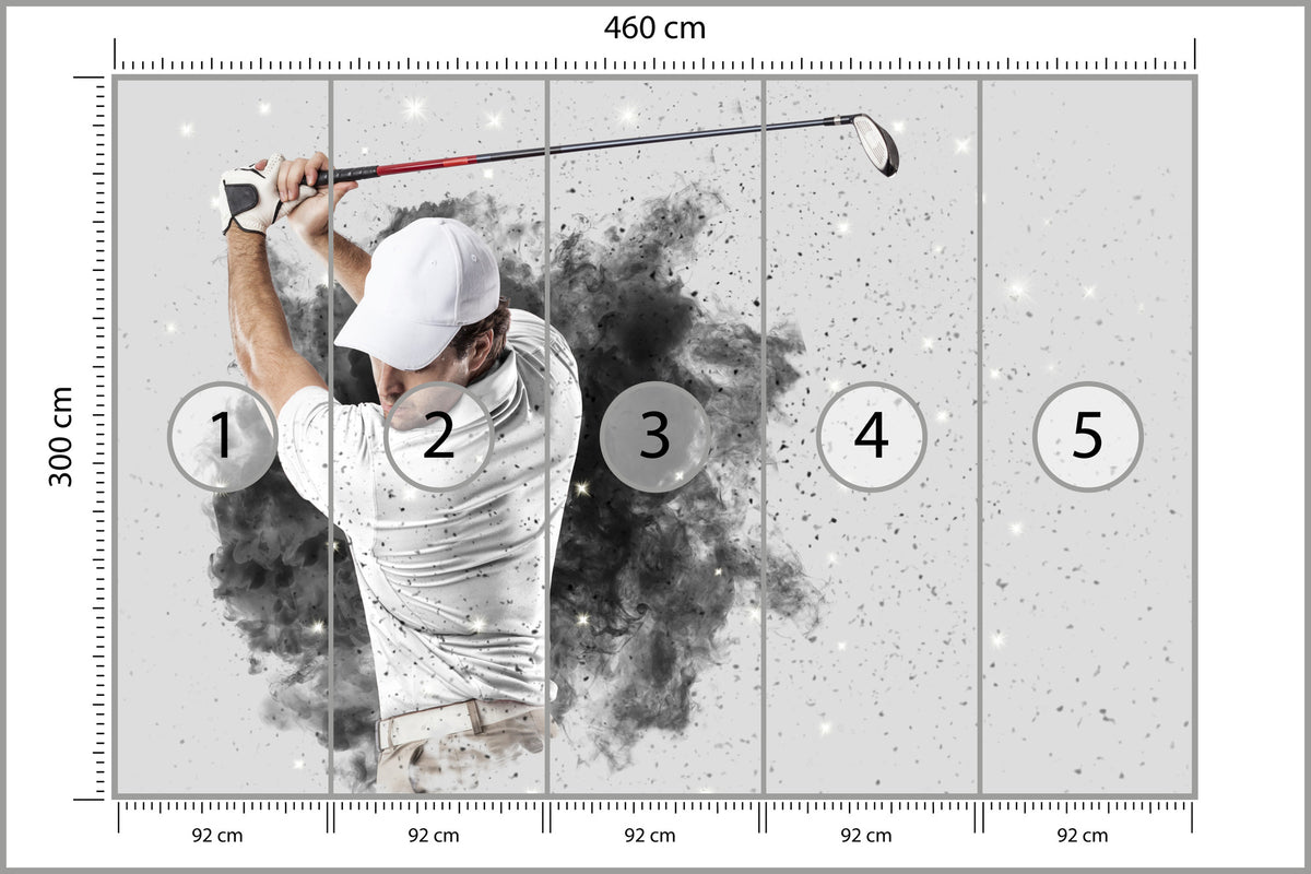 Fototapeta Golfista 460 × 300 cm – podgląd kadru