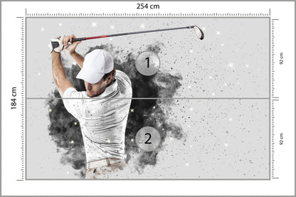 Fototapeta Golfista 254 × 184 cm – podgląd kadru