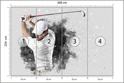 Fototapeta Golfista 368 × 254 cm – podgląd kadru