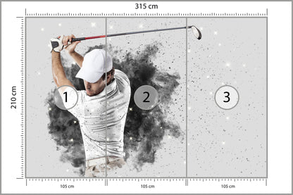 Fototapeta Golfista 315 × 210 cm – podgląd kadru