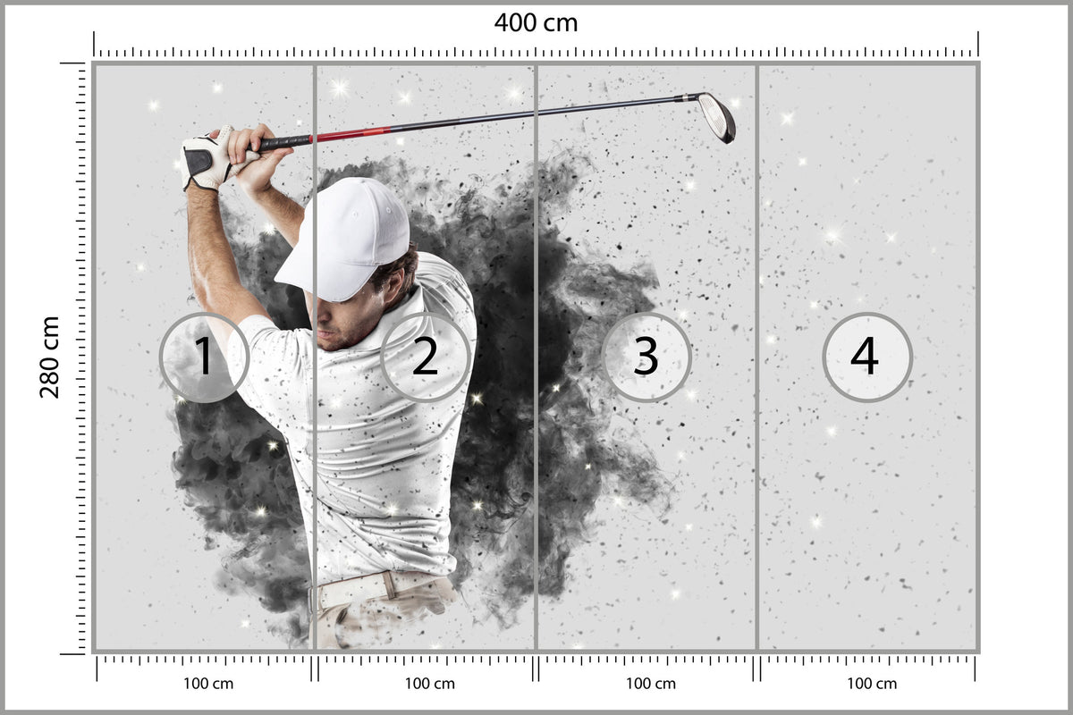 Fototapeta Golfista 400 × 280 cm – podgląd kadru