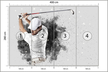 Fototapeta Golfista 400 × 280 cm – podgląd kadru