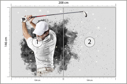 Fototapeta Golfista 208 × 146 cm – podgląd kadru