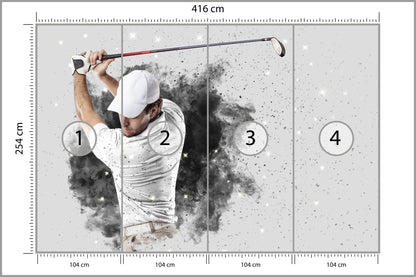 Fototapeta Golfista 416 × 254 cm – podgląd kadru