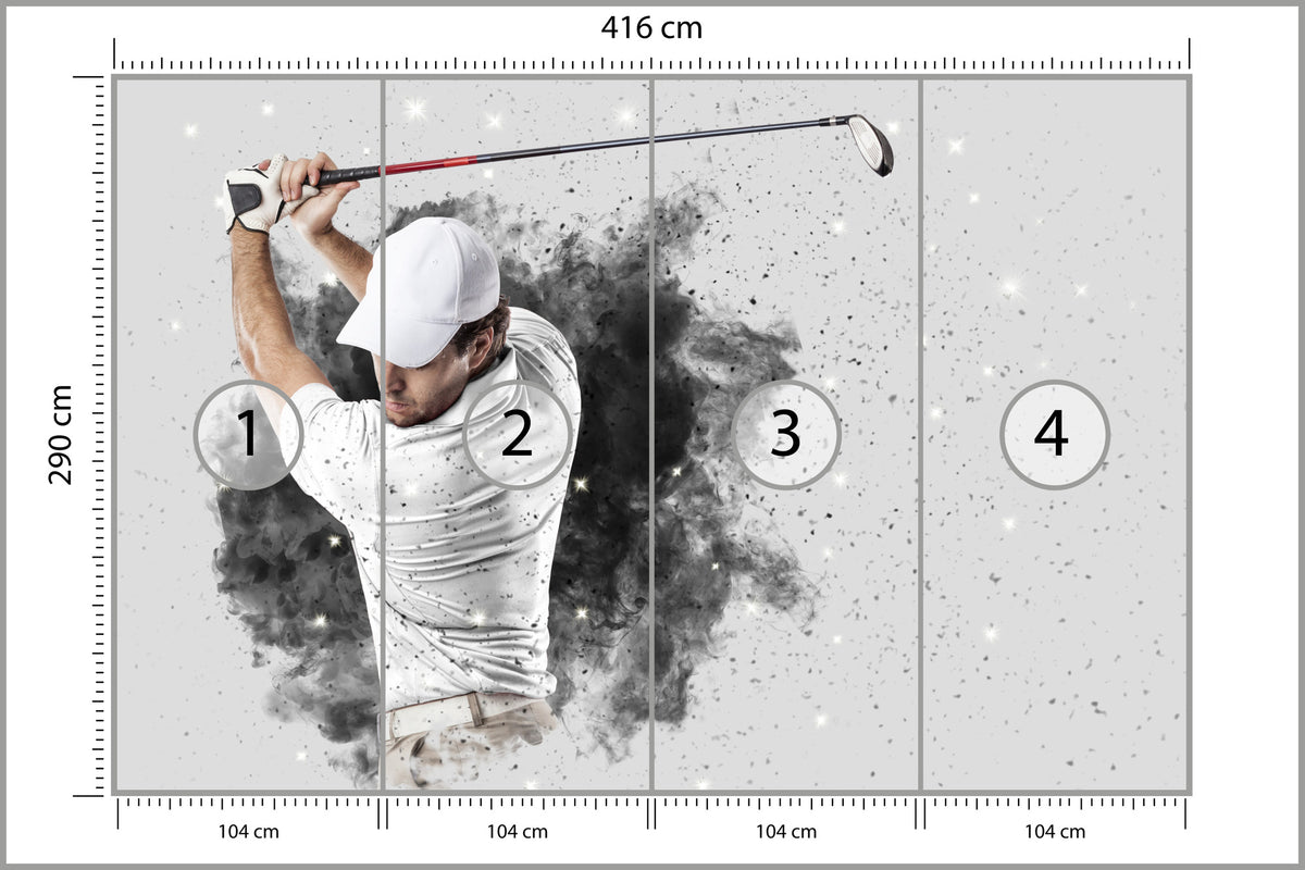 Fototapeta Golfista 416 × 290 cm – podgląd kadru