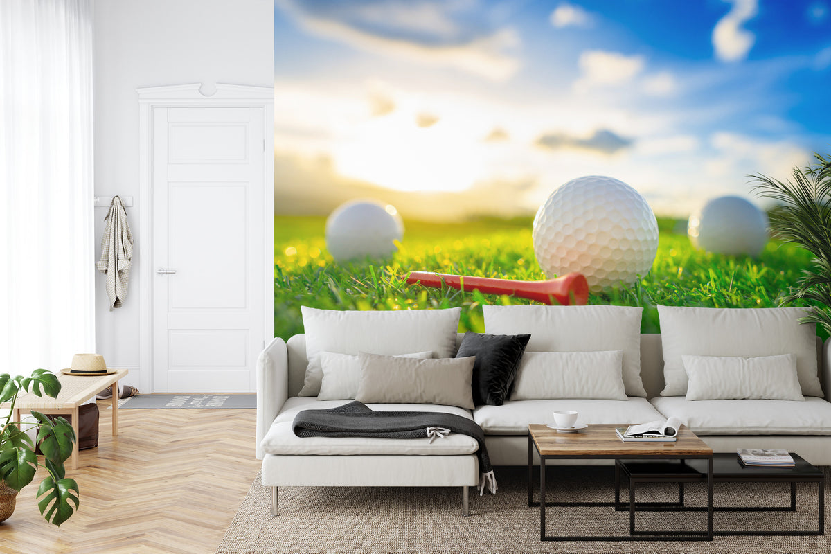 Fototapeta Piłki Golfowe 3D – aranżacja wnętrza