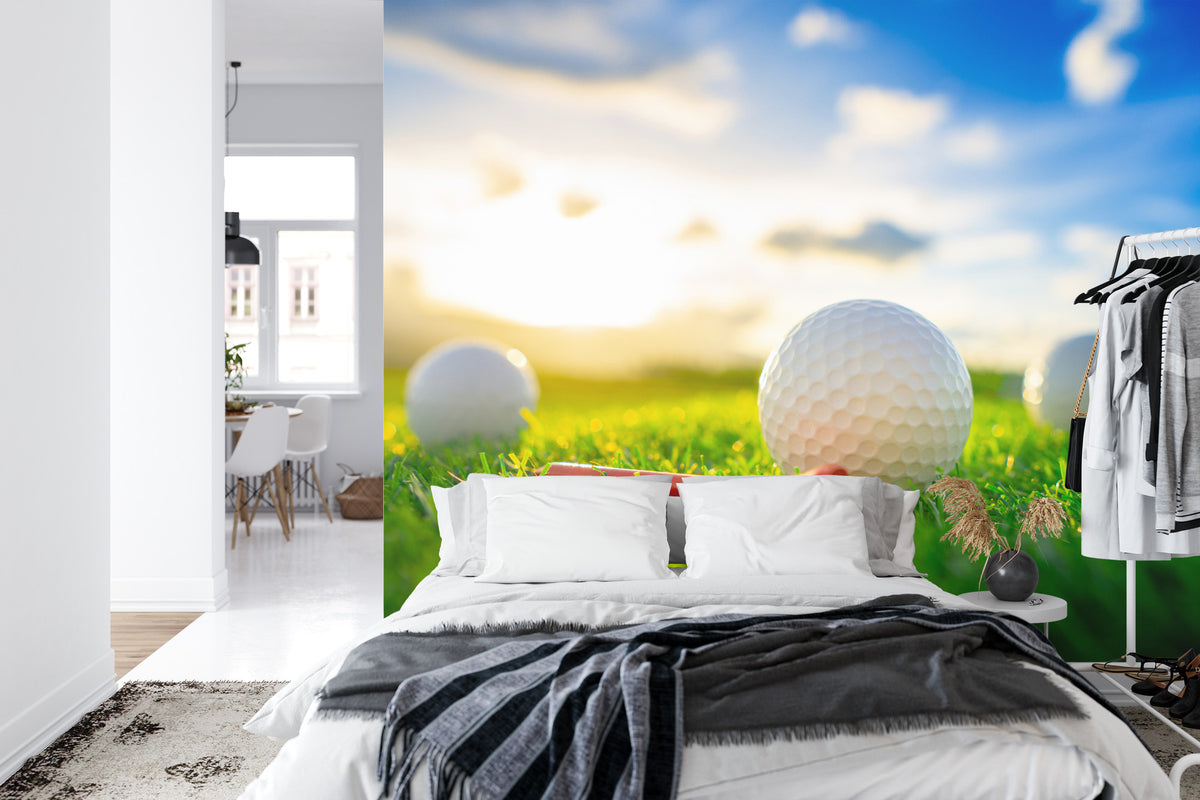 Fototapeta Piłki Golfowe 3D – aranżacja wnętrza