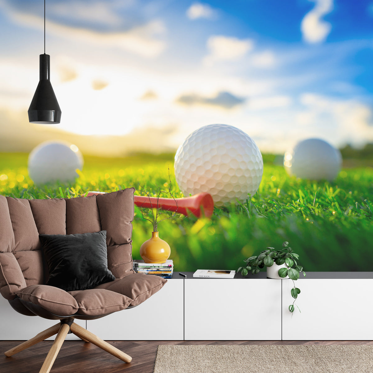 Fototapeta Piłki Golfowe 3D – aranżacja wnętrza