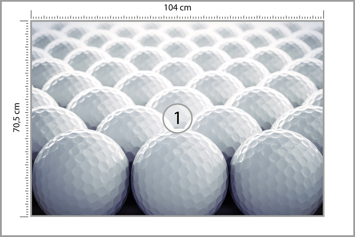 Fototapeta Piłeczki Golfowe 3D 104 × 70,5 cm – podgląd kadru