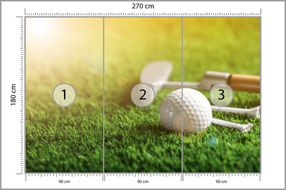 Fototapeta Piłka Golfowa Na 270 × 180 cm – podgląd kadru