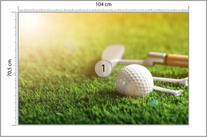 Fototapeta Piłka Golfowa Na 104 × 70,5 cm – podgląd kadru