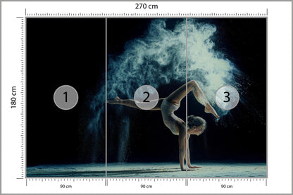 Fototapeta Gimnastyczka Podczas Występu 270 × 180 cm – podgląd kadru