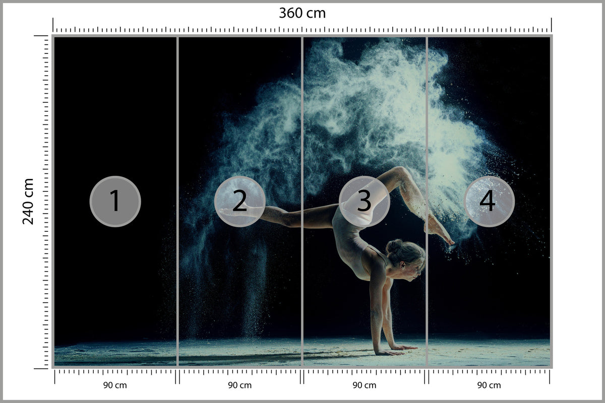 Fototapeta Gimnastyczka Podczas Występu 360 × 240 cm – podgląd kadru
