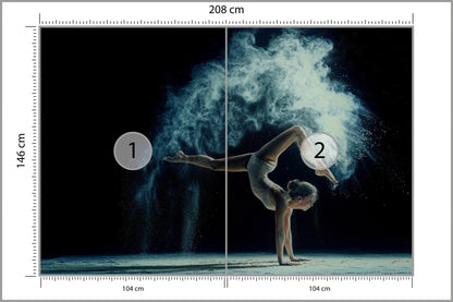 Fototapeta Gimnastyczka Podczas Występu 208 × 146 cm – podgląd kadru