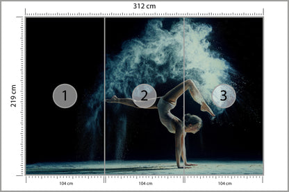 Fototapeta Gimnastyczka Podczas Występu 312 × 219 cm – podgląd kadru