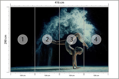 Fototapeta Gimnastyczka Podczas Występu 416 × 290 cm – podgląd kadru