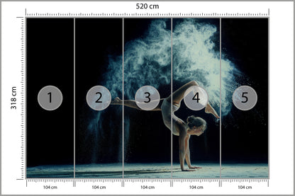 Fototapeta Gimnastyczka Podczas Występu 520 × 318 cm – podgląd kadru