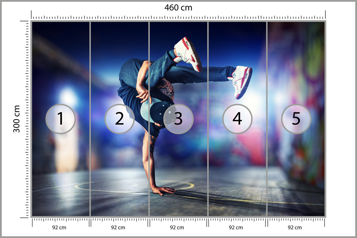 Fototapeta Tancerz Breakdance 460 × 300 cm – podgląd kadru