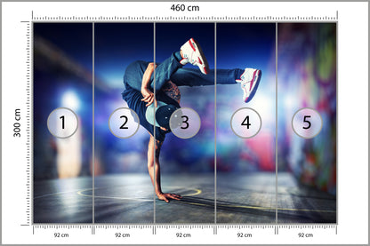 Fototapeta Tancerz Breakdance 460 × 300 cm – podgląd kadru