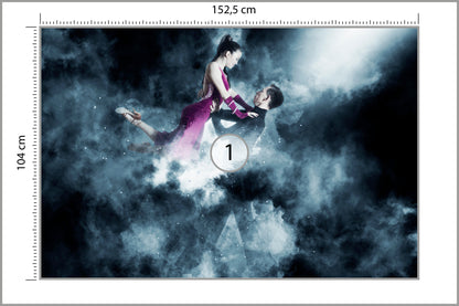 Fototapeta Para Tancerzy Balowych Podczas Występu 152,5 × 104 cm – podgląd kadru
